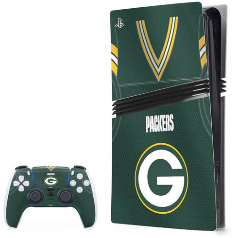 NFL Green Bay Packers Team Jersey PS5 Pro Bundle Skin